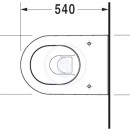Zvsn klozet, 370 mm x 540 mm, bl - klozet