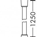 Sprchov hadice Comfortflex 1250 mm, chrom