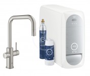 Grohe Blue Home Dezov baterie Connected, s chladcm zazenm a filtrac, supersteel 31543DC0