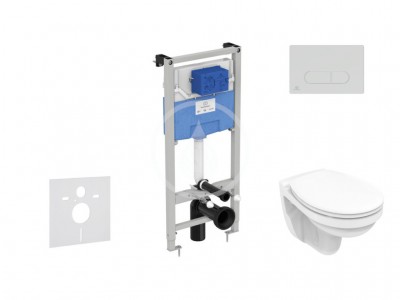 Set pedstnov instalace, klozetu a sedtka  Dolomite Quarzo, tlatka Oleas M1, SoftClose, chrom mat