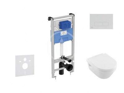 Set pedstnov instalace, klozetu a sedtka Architectura, tlatka Oleas M2, DirectFlush, SoftClose, CeramicPlus, chrom