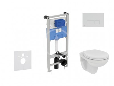 Set pedstnov instalace, klozetu a sedtka  Eurovit, tlatka Oleas M2, Rimless, SoftClose, bl