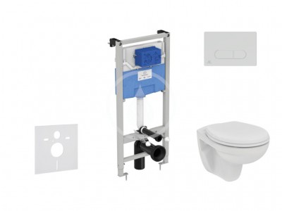 Set pedstnov instalace, klozetu a sedtka  Eurovit, tlatka Oleas M1, Rimless, SoftClose, chrom mat