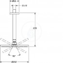 Hlavov sprcha, prmr 202 mm, chrom