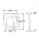 WC sedtko se sklpnm SoftClose, duroplast, bl