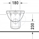 Zvsn klozet, 355 mm x 580 mm, bl - klozet, s WonderGliss