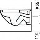 Zvsn klozet, 360 mm x 575 mm, bl - klozet