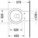 Zvsn klozet, 410 mm x 575 mm, bl - klozet