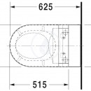 Zvsn klozet Darling New, 370 mm x 620 mm, bl - klozet