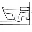 Zvsn klozet, 375 mm x 620 mm, bl - klozet