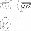 Zvsn WC se sedtkem SoftClose, rimless, bl