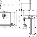 Set dezu a baterie C71-F450-06, chrom