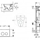 Sada pro zvsn WC + klozet a sedtko softclose Villeroy & Boch - sada s tlatkem Sigma01, bl