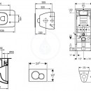 Sada pro zvsn WC + klozet a sedtko Ideal Standard Tesi - sada s tlatkem Sigma01, bl