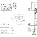 Sada pro zvsn WC + klozet a sedtko softclose Villeroy & Boch - sada s tlatkem Sigma01, bl