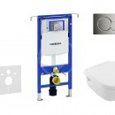 Sada pro zvsn WC + klozet a sedtko softclose Villeroy & Boch - sada s tlatkem Sigma01, chrom