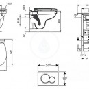 Sada pro zvsn WC + klozet a sedtko softclose Ideal Standard Quarzo - sada s tlatkem Sigma01, bl