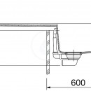 Granitov dez BFG 611, 970x500 mm, ed kmen