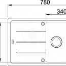 Fragranitov dez BFG 611-78, 780x500 mm, onyx