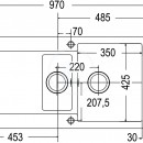 Fragranitov dez MRG 651, 970x500 mm, bl-led