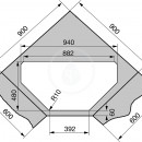 Fragranitov dez MRG 651-78, 780x500 mm, onyx