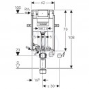 Montn prvek pro zvsn WC, 106 cm, splachovac ndrka pod omtku Omega 12 cm