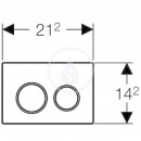 Ovldac tlatko OMEGA20, ern/leskl chrom