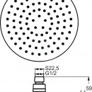 Hlavov sprcha Idealrain, prmr 200 mm, chrom