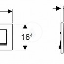 Ovldac tlatko Sigma30, splachovn Start/Stop, bl mat/chrom