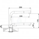 Pkov dezov baterie FN 7483.031 pod okno, zasouvac, chrom