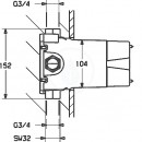 Montn tleso pro termostatickou baterii pod omtku DN20