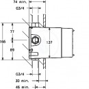 Montn tleso pro termostatickou baterii pod omtku DN20