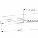 Horn sprcha 250, 2 proudy, bl