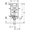 Montn prvek pro zvsn WC, 106 cm, splachovac ndrka pod omtku Omega 12 cm