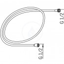 Sprchov hadice 1600 mm, chrom