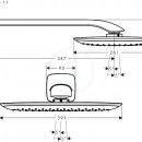 Horn sprcha 400 Air 1jet s ramenem sprchy 390 mm, bl/chrom