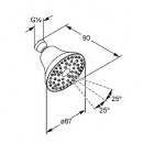 Horn sprcha prmr 87 mm, chrom