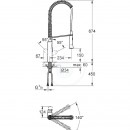 Dezov baterie s flexibilnm ramenem, chrom