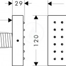 Sprchov modul, chrom