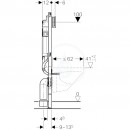 Montn prvek pro zvsn WC, 112 cm, se splachovac ndrkou pod omtku Sigma 12 cm, pro odsvn zpachu