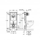 Pedstnov instalan set pro zvsn WC, vka 1,13 m, ovldac tlatko Skate Air, chrom