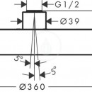 Horn sprcha 360, 1jet, chrom