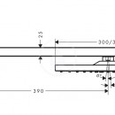 Horn sprcha E 300 s ramenem, matn bl