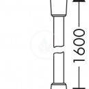 Sprchov hadice Isiflex 1,60 m, matn bl
