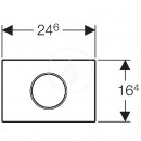 Elektronick ovldn splachovn WC, bezdotykov ovldac tlatko Sigma10, bl/leskl chrom