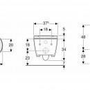 Elektronick bidet Sela s keramikou, zvsn, Rimfree, SoftClosing, leskl chrom