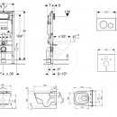 Set pedstnov instalace, sprchovac toalety a sedtka Tece, tlatka Sigma20, Rimless, SoftClose, bl/chrom