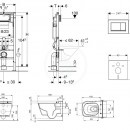 Set pedstnov instalace, sprchovac toalety a sedtka Tece, tlatka Sigma30, Rimless, SoftClose, chrom mat/chrom