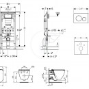 Set pedstnov instalace, klozetu a sedtka Ideal Standard, tlatka Sigma20, Aquablade, SoftClose, bl/chrom