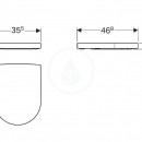 WC sedtko, duroplast, Softclose, bl